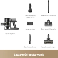 Odkurzacz pionowy Dreame V11 Essential, bezprzewodowy, 20 kPa, z akcesoriami