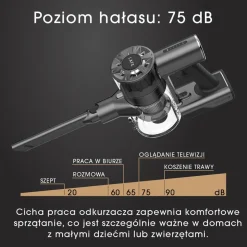 Odkurzacz pionowy Lafe PowerGlide 200W, bezprzewodowy, 22 kPa