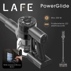 Odkurzacz pionowy Lafe PowerGlide 200W, bezprzewodowy, 22 kPa