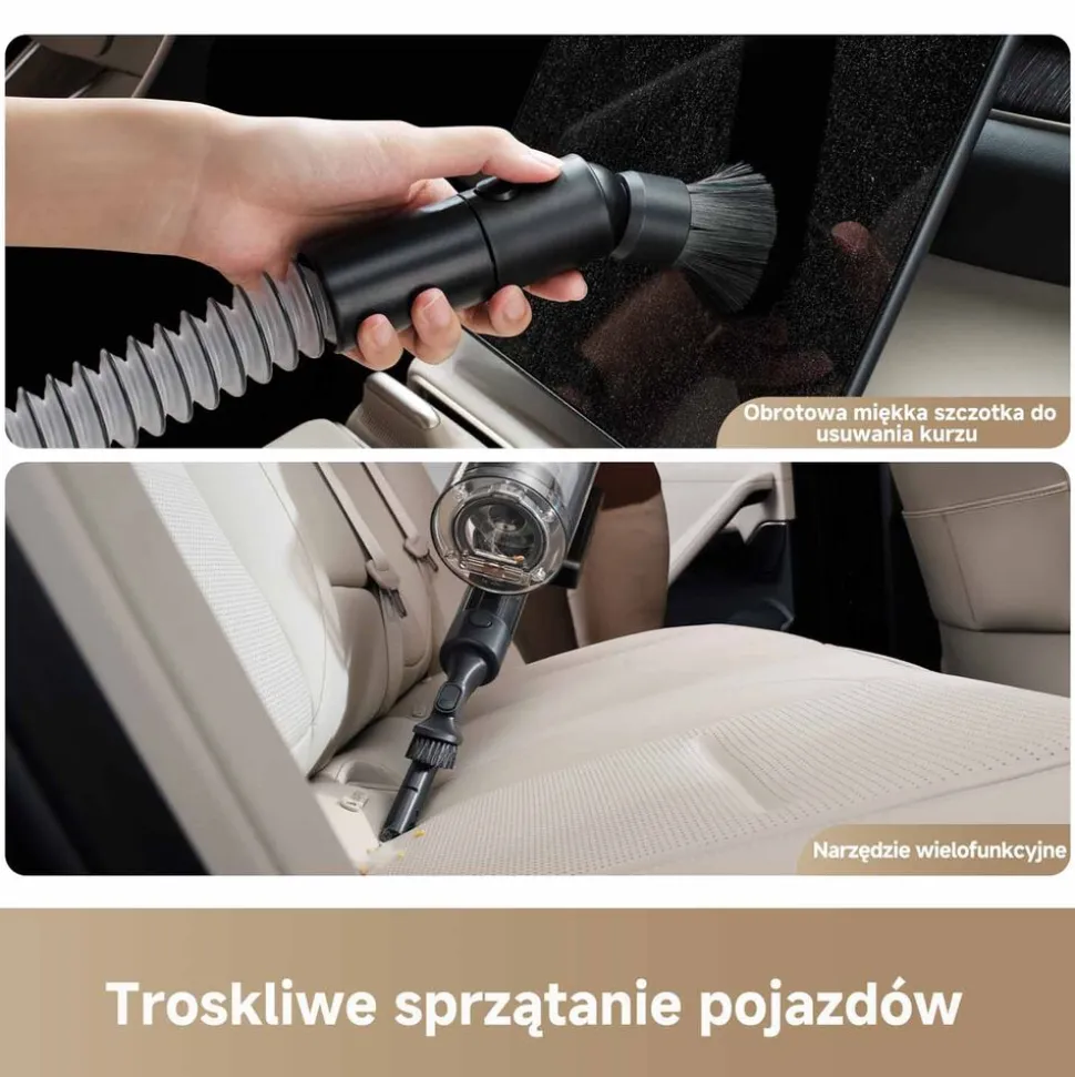Odkurzacz pionowy Z20 Station, 26 kPa, ze stacją i funkcją samoopróżniania, szary