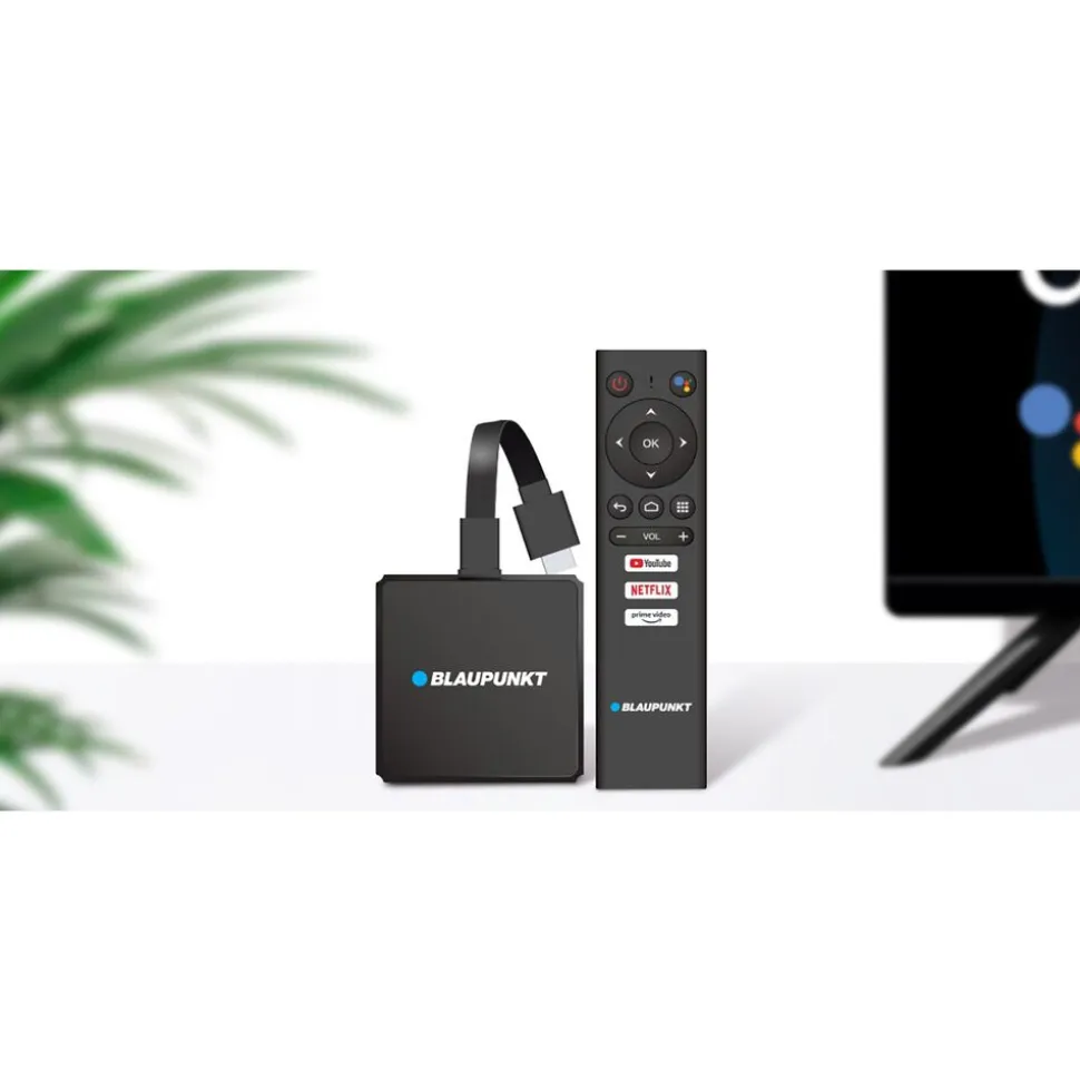 Odtwarzacz multimedialny Blaupunkt A-Stream, Android TV Stick, 4K, 8 GB