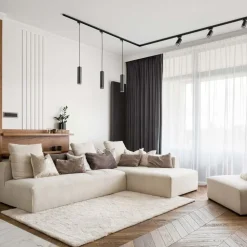 Oprawa szynowa wisząca Sanico Goldlux Paris, GU10, czarna