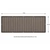 Osłona balkonowa Gardenic, 90 x 500 cm, HDPE, brązowo-czarna
