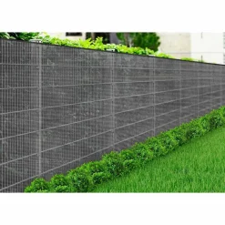 Osłona na ogrodzenie Gardenic, 1,5 x 10 m, HDPE, szara