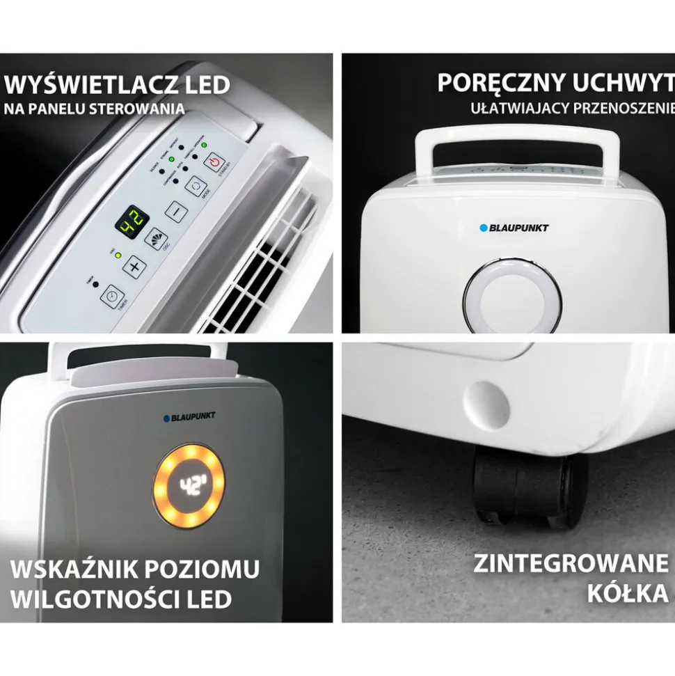 Osuszacz z funkcją oczyszczania powietrza Blaupunkt ADH701, 390 W