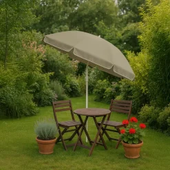 Parasol ogrodowy Black Forest, okrągły, beżowy