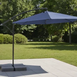 Parasol ogrodowy Jumi składany, na wysięgniku, niebieski