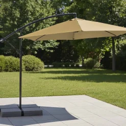 Parasol ogrodowy Jumi składany, na wysięgniku, beż
