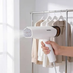 Parownica do ubrań składana Hoffen, 1200 W, biała
