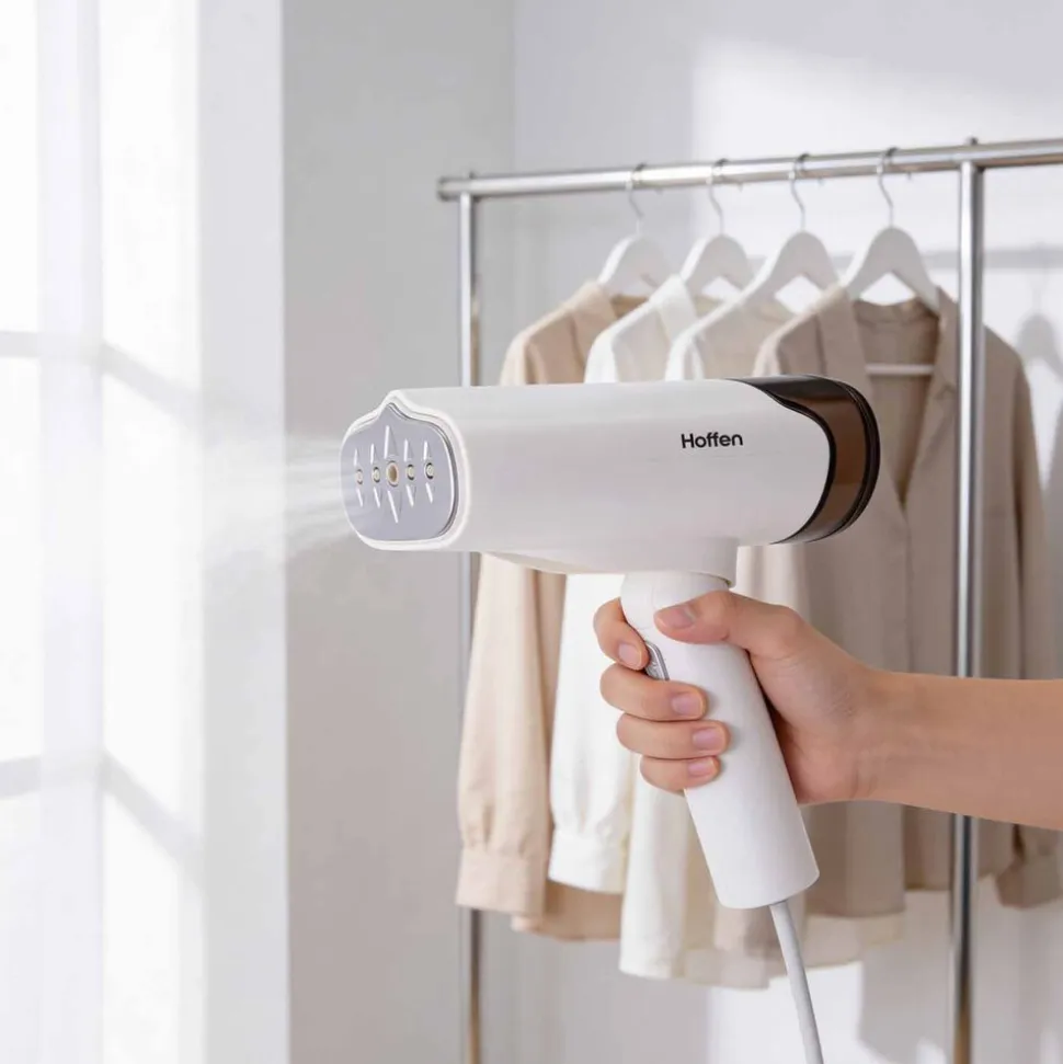 Parownica do ubrań składana Hoffen, 1200 W, biała