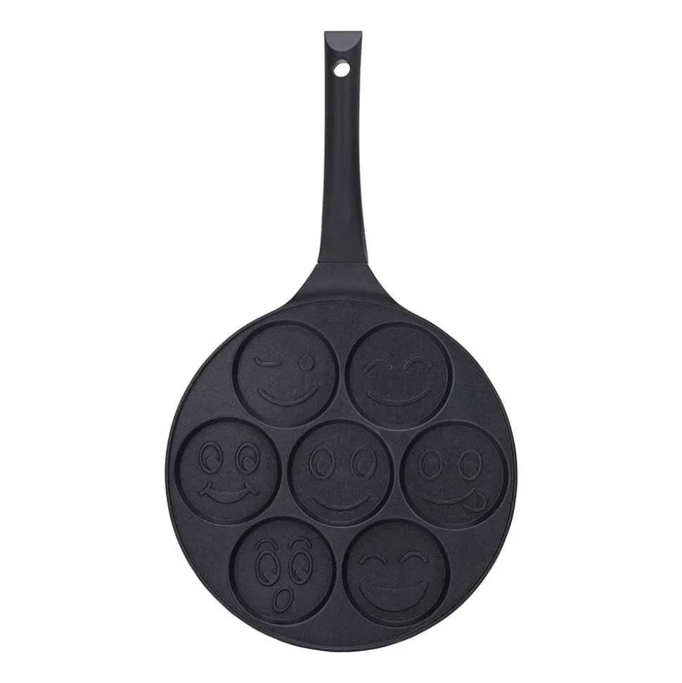 Patelnia aluminiowa do placków Valdinox, 26 cm, uśmiechnięte buźki
