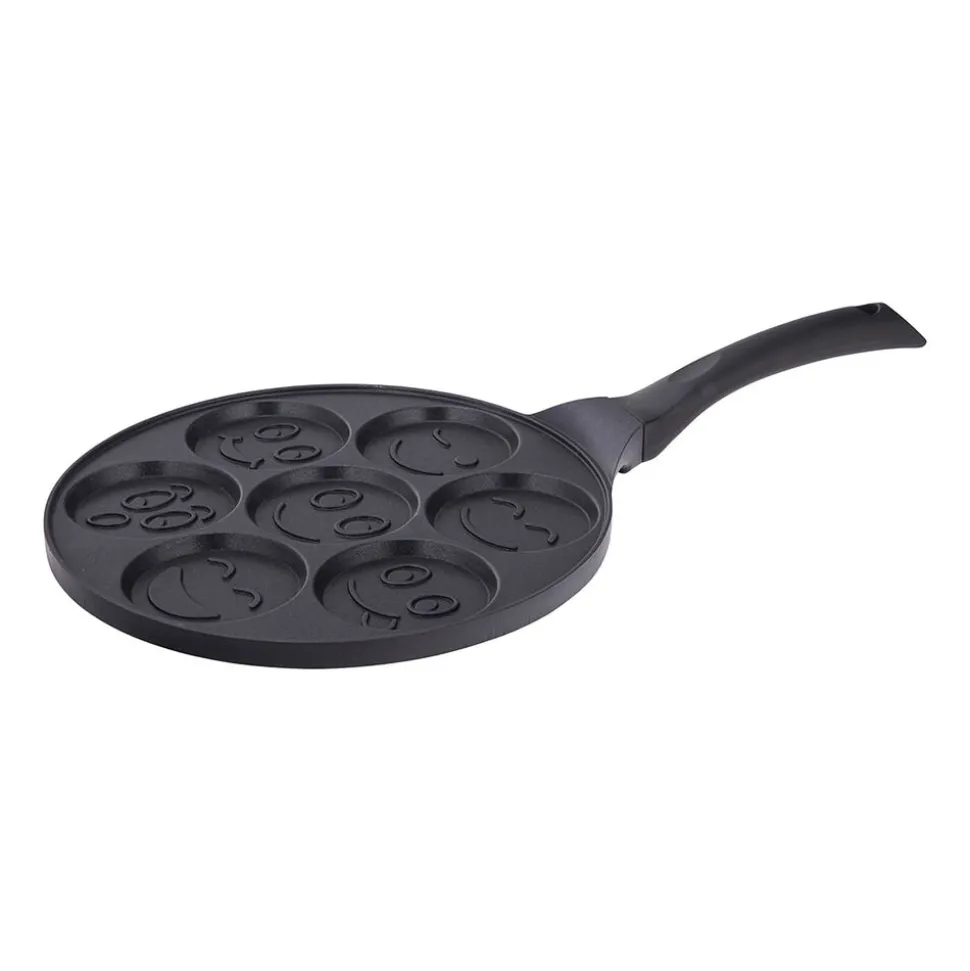 Patelnia aluminiowa do placków Valdinox, 26 cm, uśmiechnięte buźki
