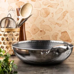 Patelnia wok Klausberg, stal nierdzewna, 28 cm, konstrukcja Triply