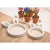 Patera drewniana dekoracyjna Altom Deisgn, 2 sztuki, z uszami królika
