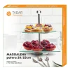 Patera szklana Tadar Magdalena, kwadratowa, 2 poziomy