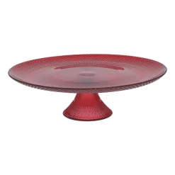 Patera szklana Tognana Natale Passion, 28 cm, czerwona