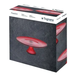 Patera szklana Tognana Natale Passion, 28 cm, czerwona