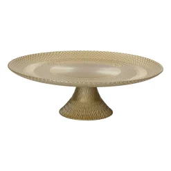 Patera szklana Tognana Natale Lust, 28 cm, złota
