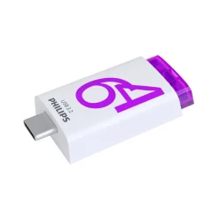 Pendrive Philips Click 64 GB, fioletowy