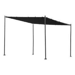Pergola stalowa do elewacji Jumi, 250 x 250 x 250 cm, czarna