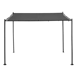 Pergola stalowa do elewacji Jumi, 250 x 250 x 250 cm, czarna