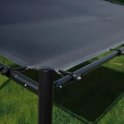Pergola stalowa do elewacji Jumi, 250 x 250 x 250 cm, czarna