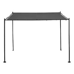 Pergola stalowa do elewacji Jumi, 300 x 300 x 250 cm, czarna