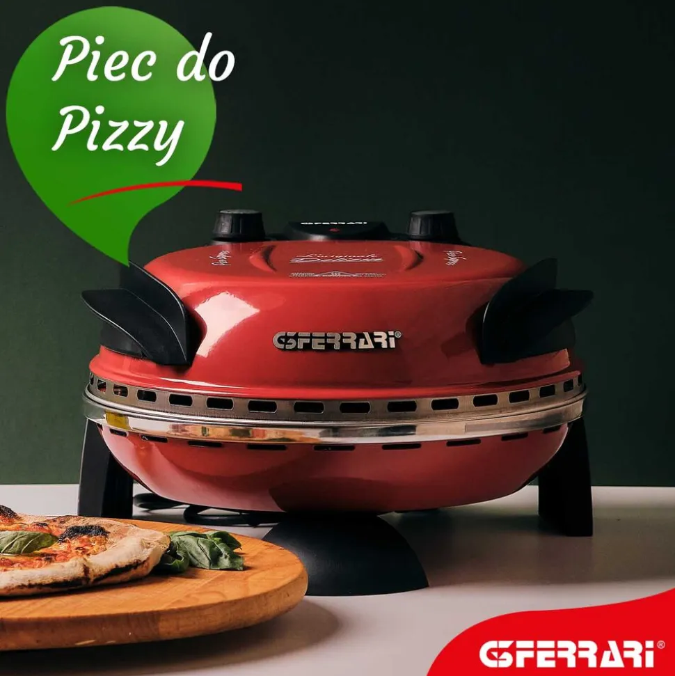 Piec do pizzy G3Ferrari G1000602 Delizia evo, czerwony