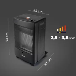 Piecyk gazowy Blue Flame Lehmann Valencia, 3,8 kW, czarny