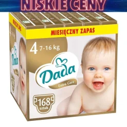Pieluszki Dada Extra Care 4, 7-16 kg, 168 szt., superchłonny wkład