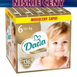 Pieluszki Dada Extra Care 6, 16+ kg, 136 szt., superchłonny wkład