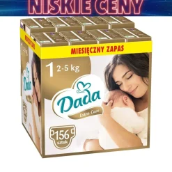 Pieluszki Extra Care 1 New Born, 2-5 kg, 156 szt., superchłonny wkład
