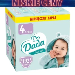 Pieluszki Extra Soft 4 Maxi, 7-16 kg, 192 szt., z dodatkiem ekstraktu z aloesu