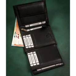 Pionowy portfel męski Always Wild z ochroną RFID, 13 x 10 x 2 cm