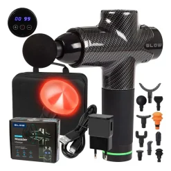 Pistolet do masażu masażer Blow Wave 5000, z końcówką rozgrzewającą