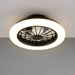 Plafon LED Sanico Goldlux Ghana, 38,5 cm, z wentylatorem, pilot IR