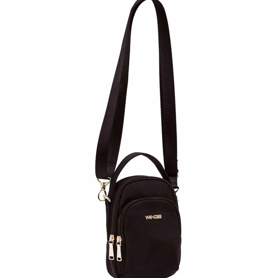 Plecak crossbody Wings Rosella, 1 l, czarny