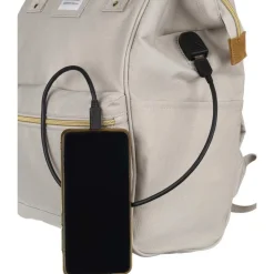 Plecak miejski Himawari, 19 l, z USB, szary