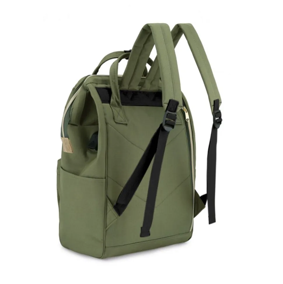 Plecak miejski Himawari, 19 l, z USB, zielony