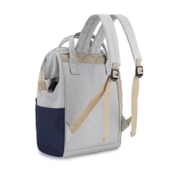 Plecak miejski Himawari, 19 l, z USB, szaro-granatowy