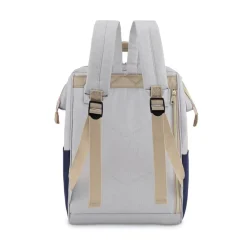 Plecak miejski Himawari, 19 l, z USB, szaro-granatowy