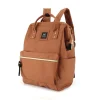 Plecak miejski Himawari, 19 l, z USB, brązowy