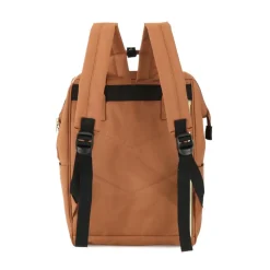 Plecak miejski Himawari, 19 l, z USB, brązowy