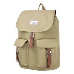 Plecak miejski materiałowy Puccini Legacy, 20 l, beżowy