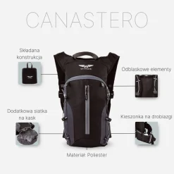 Plecak rowerowy Wings Canastero, 10 l, czarny
