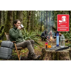Plecak survivalowy Wild Trek MobiPack, 14,4 l, z wyposażeniem, grafitowy