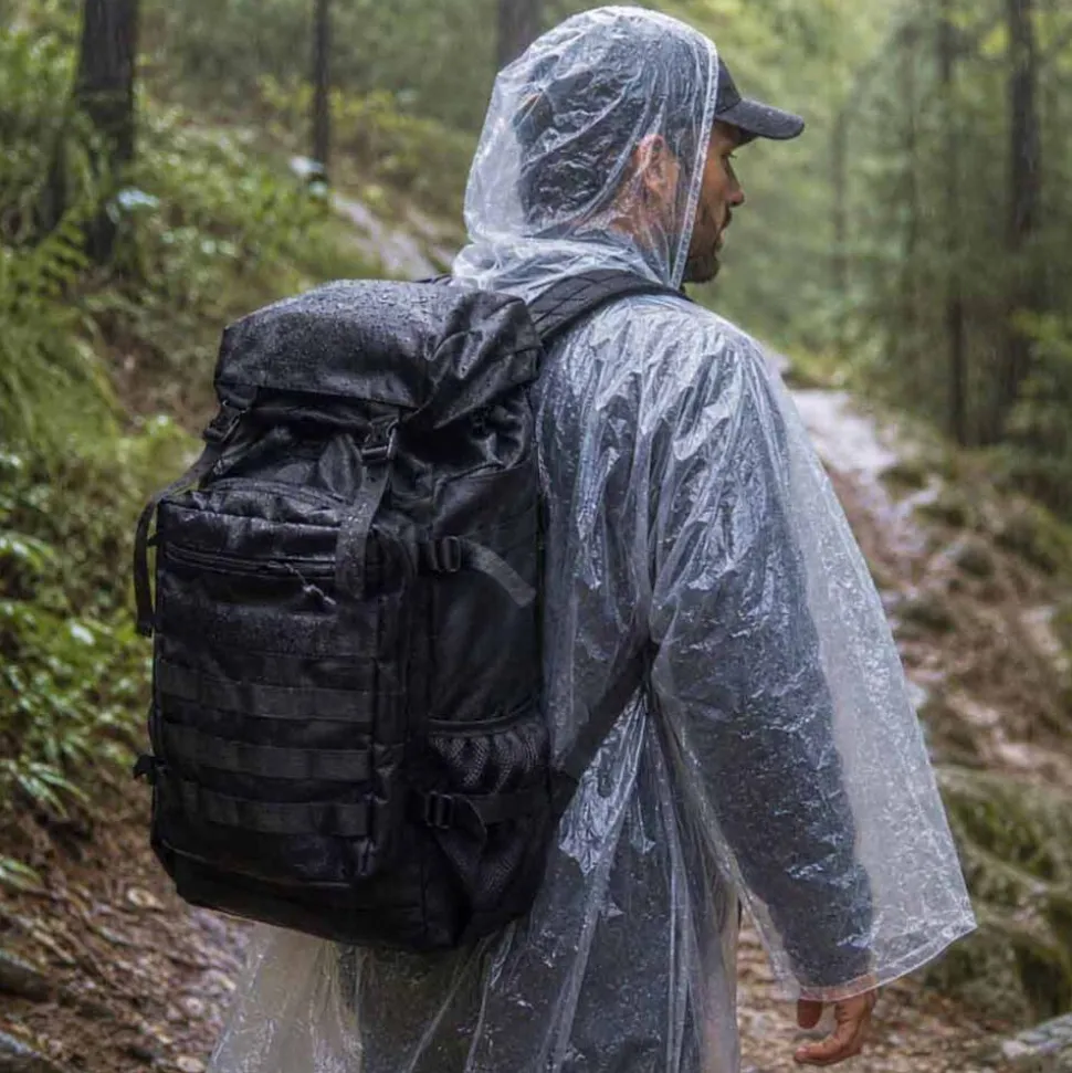 Plecak survivalowy Wild Trek, 60 l, z wyposażeniem, czarny