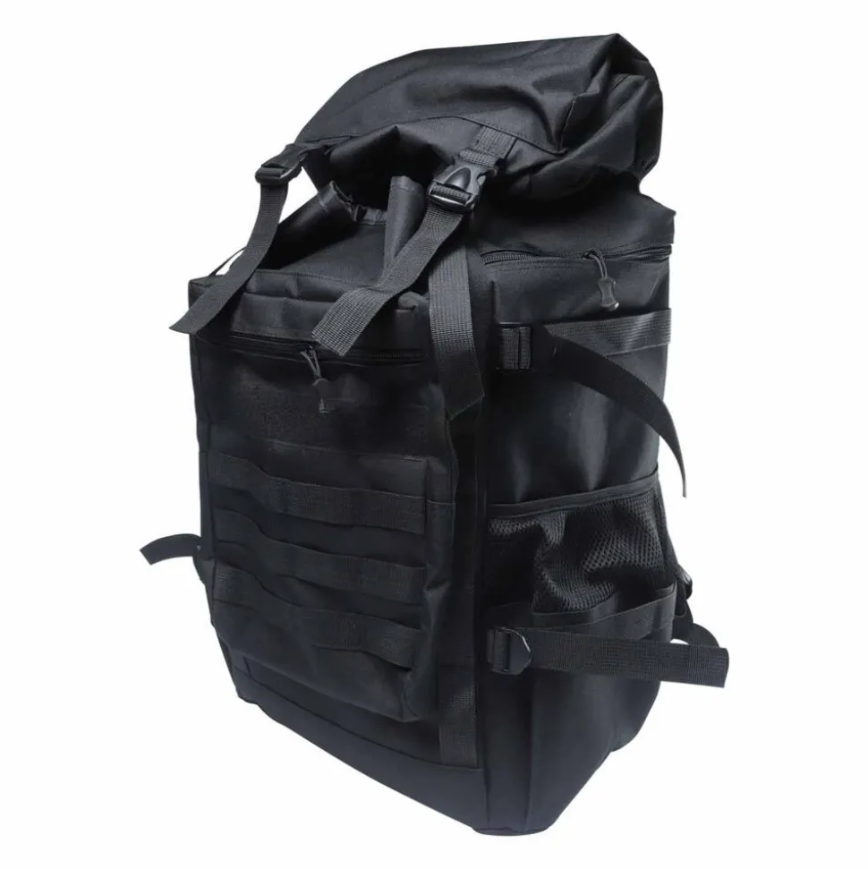 Plecak survivalowy Wild Trek, 60 l, z wyposażeniem, czarny