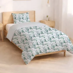 Pościel bawełniana 160 x 200 cm Pation Home Vivienne, eukaliptus