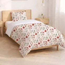 Pościel bawełniana 160 x 200 cm Pation Home Vivienne, maki